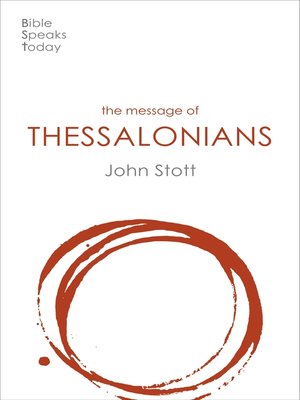 cover image of The Message of Thessalonians